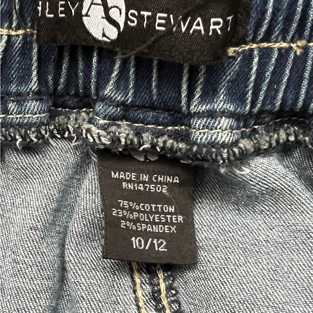 Ashley Stewart Denim Cargo Bubble Skirt Medium Blue Size 10/12 - Picture 11 of 15